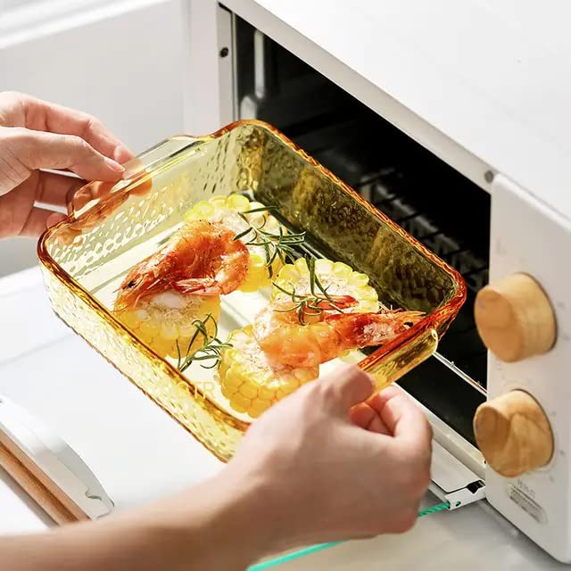 Buy GLASS BAR Glass Square Baking Dish Microwave Oven Safe Glass Baking