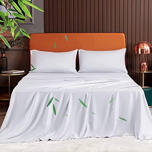 YIYEA Twin Size Bed Sheets, 100 Organic Viscose Derived