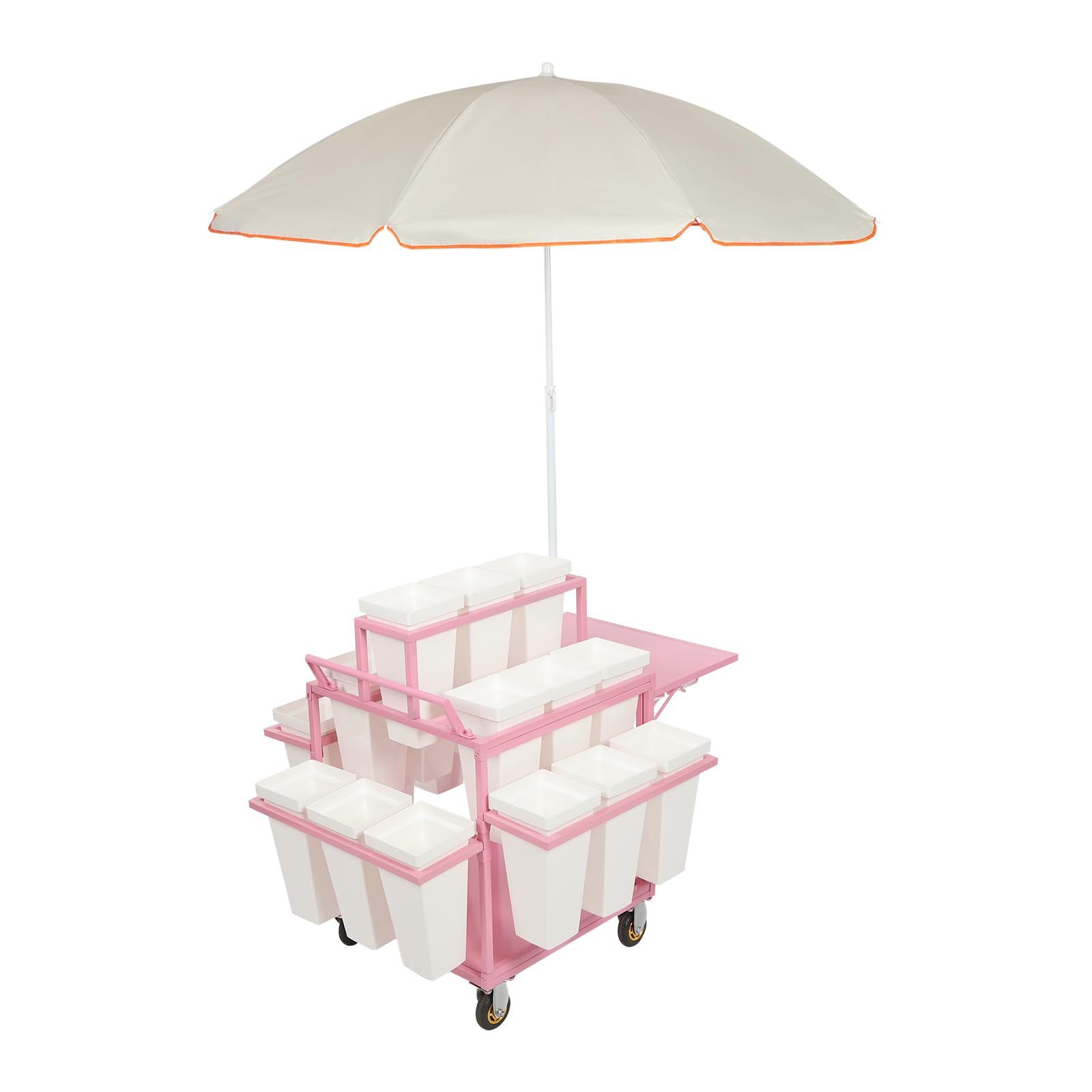 Amazon.com: Commercial Rolling Flower Bar Cart with Large 5x5ft