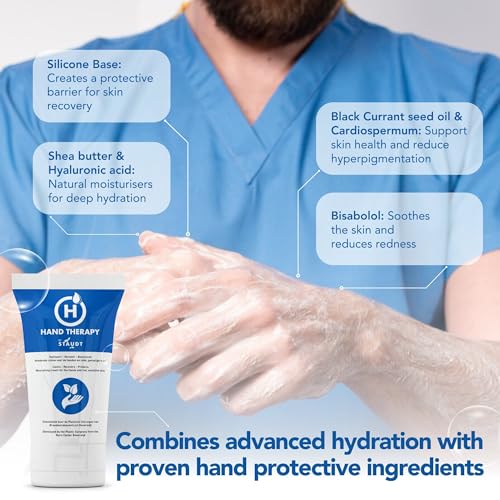 Staudt Premium Hand Therapy Cream for Cracked, Dry or Irritated Hands with Shea Butter & Hyaluronic Acid - Non Greasy, Fast Absorbing Hand Lotion - Intensive Hand Cream for Toughest Working Conditions - Image 4