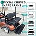 HECASA Golf Cart Rear Seat Kit w/Roof Support Compatible with 1995-Up EZGO TXT Freedom T48 Valor Black, NN2433