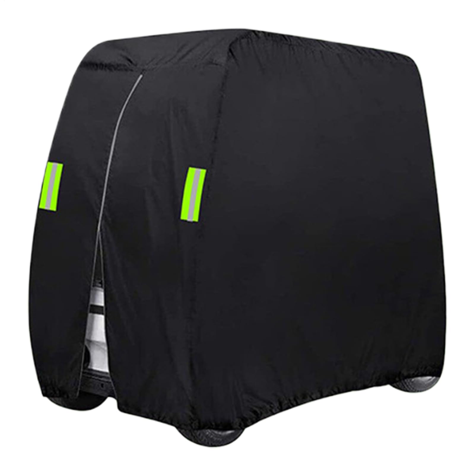 Housse de Protection pour Golfette - Protection Imperméable pour Golf Cart avec Toit Antivents,Bâche Renforcée Portable pour Garage, Pluie et Transport d'Adultes et Passagers
