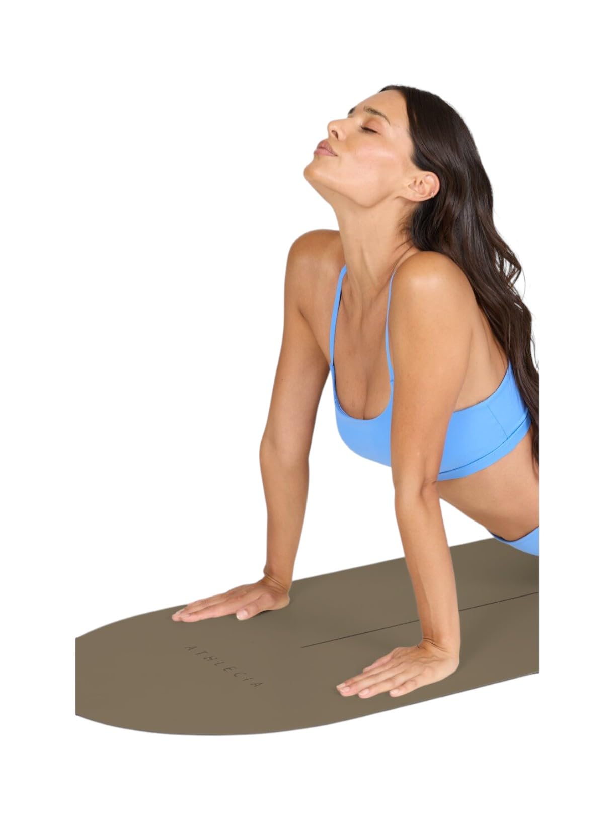 Tappetino da yoga - ATHLECIA - Oliveira - 4 mm - Beige