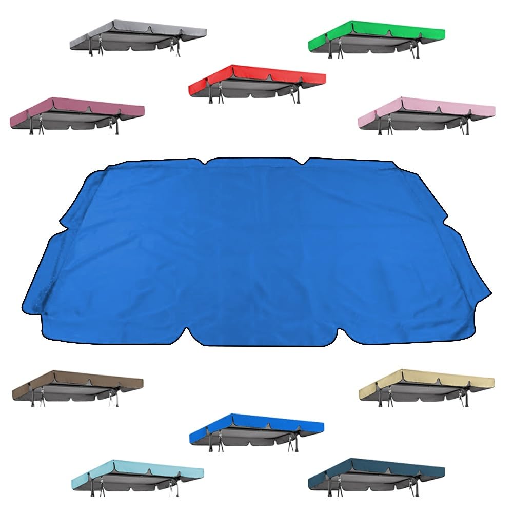 Toldo impermeable para columpio de jardín ideal para tardes de lectura en el porche