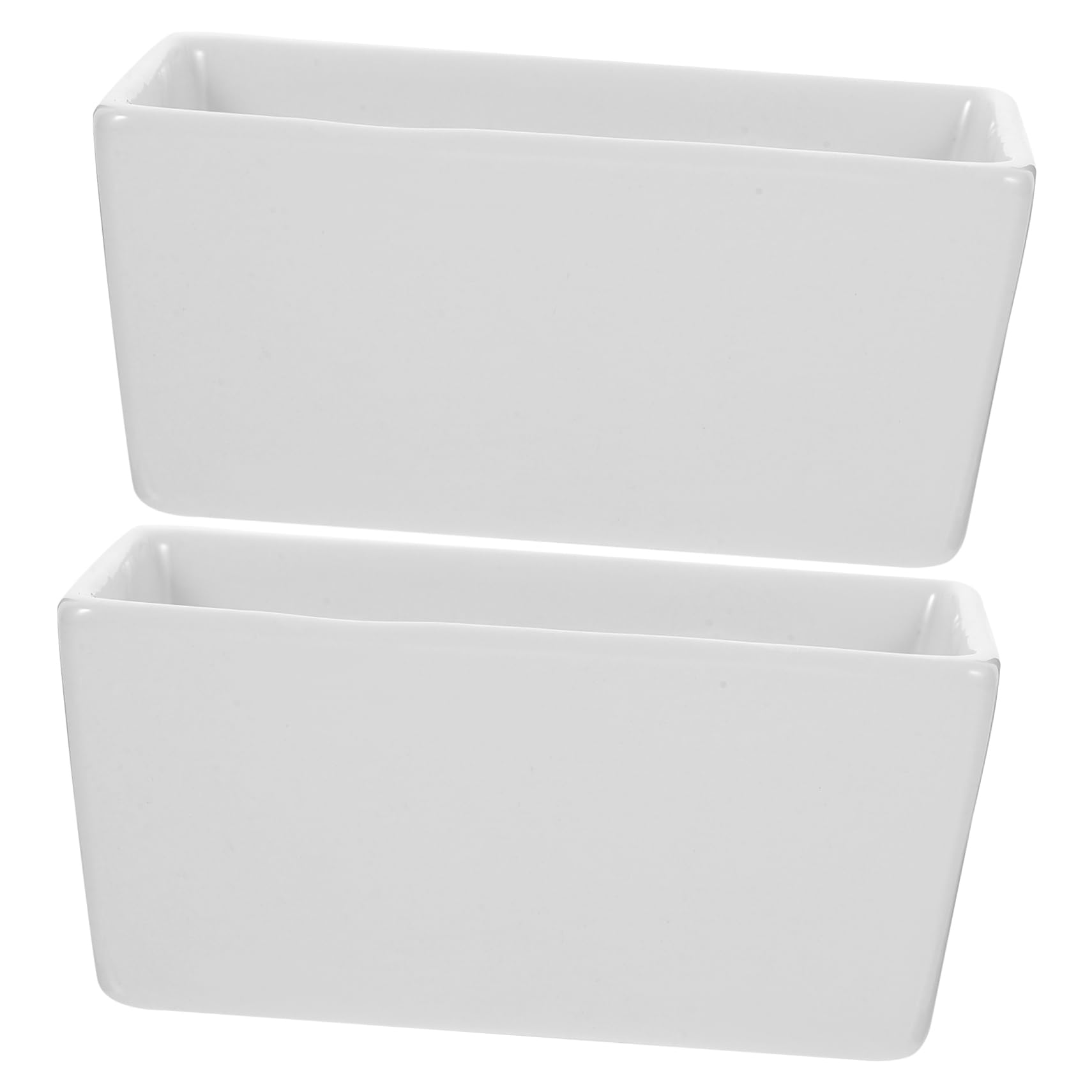 Sucriers rectangulaires céramique blanche contre le désordre des placards de cuisine