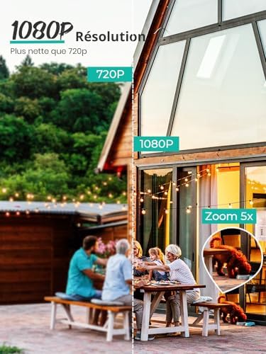  Caméra de surveillance 1080P extérieure intérieure WiFi PTZ
| Caméra de surveillance 1080P extérieure |4G WiFi filaire 