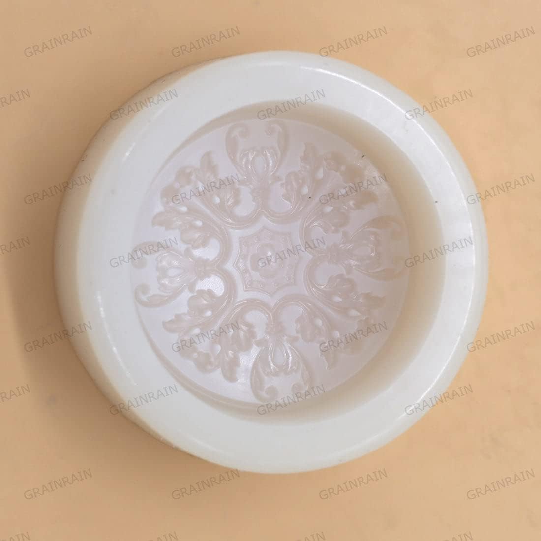 Silicone Bath Bomb Mold Soap Making Mold Handmade Craft DIY Wax Resin Plaster Clay Mould Round Flower (14176)