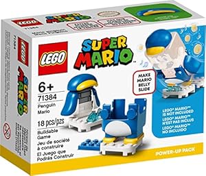 LEGO 71384 Super Mario Pinguin-Mario Anzug Power Up Pack, Erweiterungsset, Kostüm zum Rutschen