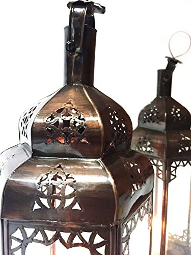 Orientalische Lampe Pendelleuchte Weiß Bayan 50cm E27 Lampenfassung | Marokkanische Design Hängeleuchte Leuchte aus… – Bild 7
