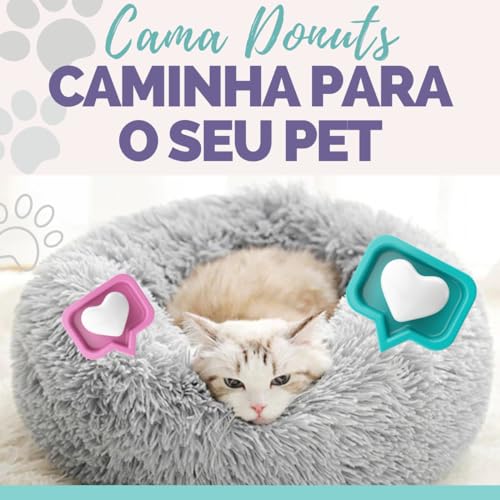 softdigit Caminha Nuvem Pet Redonda Pelúcia Cachorros Gatos Tam M 50cm (Rosa)