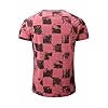 RONOMO Men's Round Neck Short Sleeved T-Shirt | Medium Elasticity | Soft and Breathable | Pre Shrunk Treatment| (GZ Pink XXXL) #2