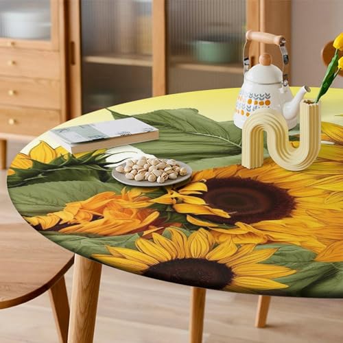 Nappe de table ronde extensible qui ne glisse pas pour table basse