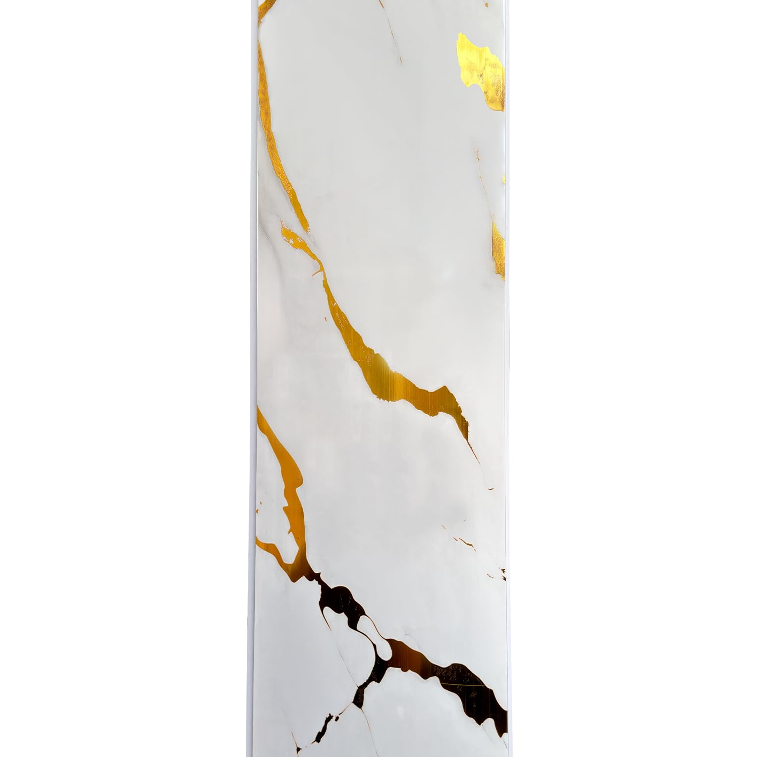 Built Right Bathroom Cladding Pack of 4, 8mm x 250mm x 2700mm, Waterproof Wall Splash Panels, Tongue & Groove Shower Panels for Bathroom, Wet Room & Shower Enclosure, Covers 2.7m², Carrara Gold Marble