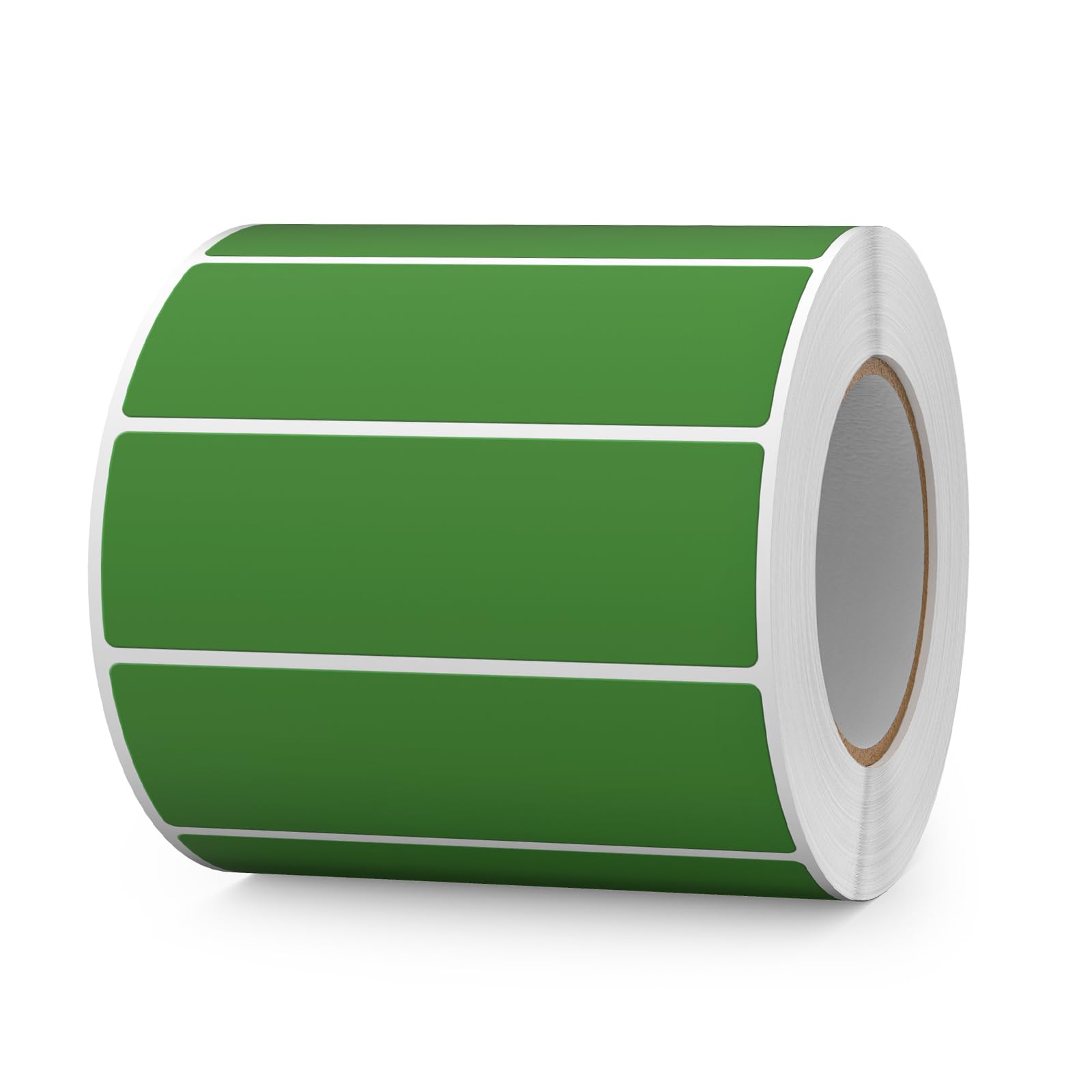 FINDAT 1000PCS Green Rectangular Labels 76×25mm Colour Coding Rectangle Stickers Vinyl Removable Waterproof Name Tags for Folder Bottle Jar Box