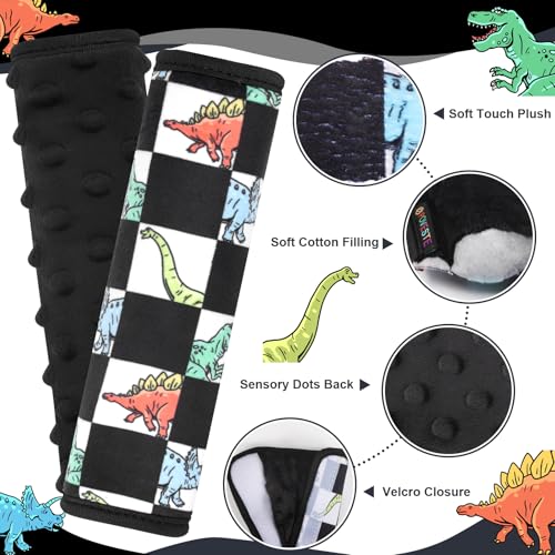 Image of Seat Belt Covers for Kids, 2 Pack Double-Sided Use Shoulder Pads for Kids