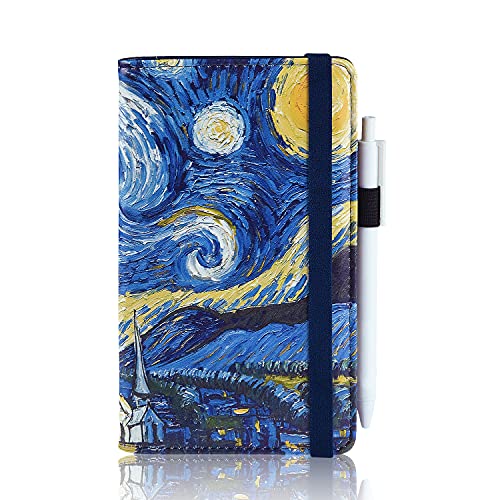 Cfeclog Checkbook Cover, Pu Leather Duplicate Checks Card Standard Register With Pen Inserts, (2021 Upgraded Version) Check Book Credit Card Holder Wallet For Men And Women (Starry Night) #TOP6