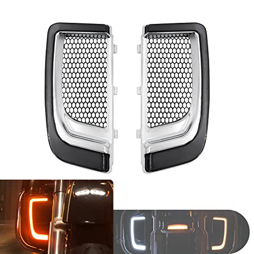 Amazon | HDBUBALUS バイク LED ロワー フェアリング グリル ターン
