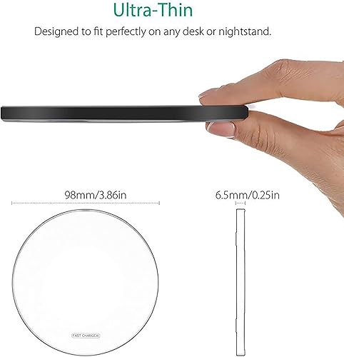 Miniatura 4 de Cargador inalámbrico de 20 W Max Fast Wireless Charging Pad compatible con iPhone 11, 12, 13, 14, 15, 16, 17 Pro/Pro Max, iPhone Xs/XS Max/XR/8