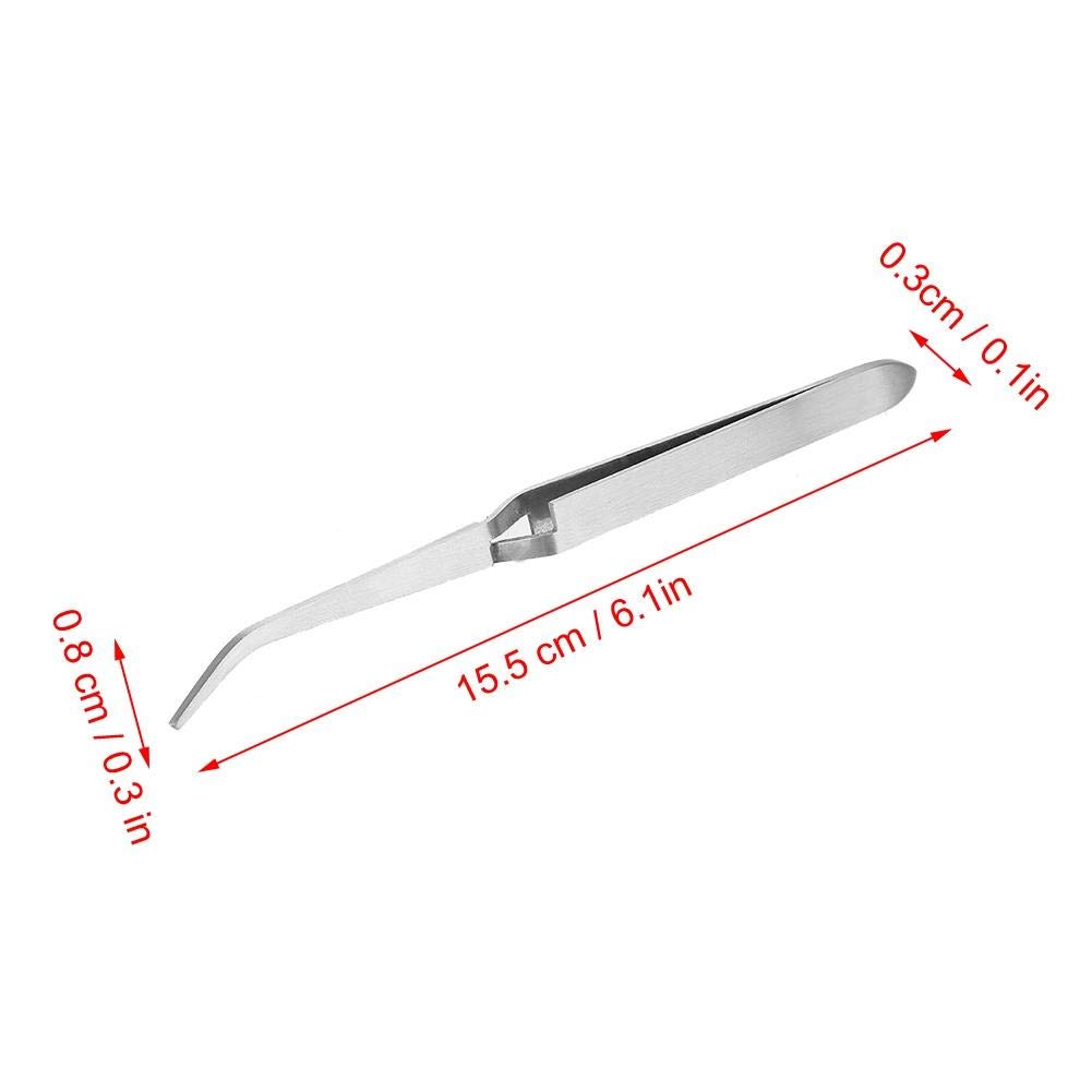 Pince a Pincher pour Ongle Pince à Pincher Classique, Pince à Ongles en Acier Inox pour Recourber la Forme des Ongles Pick-up les Clous Strass Bijoux Outil Nail Art Manucure et Pédicure