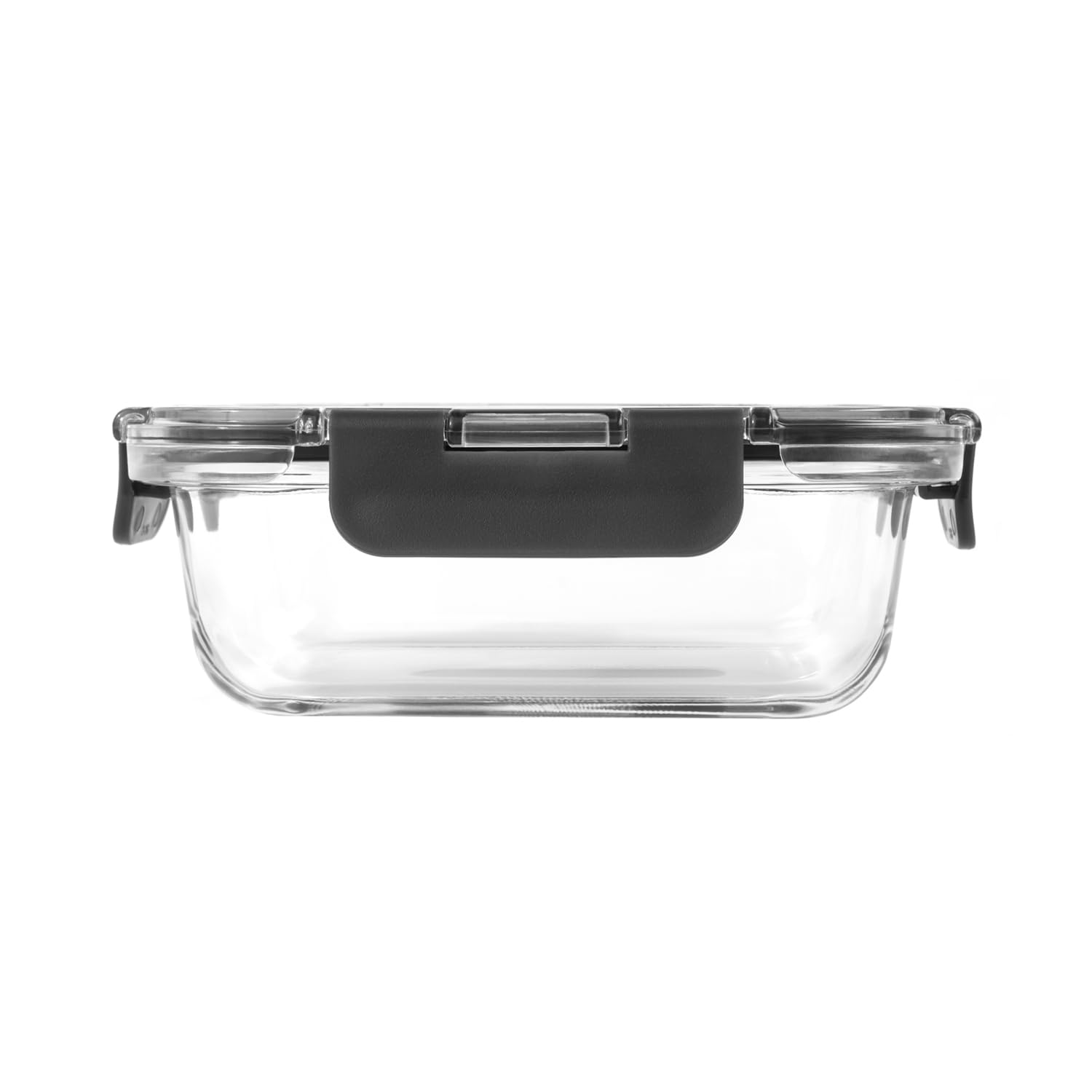 Zyliss E981067 Lot de 4 boîtes de conservation en verre incassable avec couvercle hermétique, passent au micro-ondes, sans BPA, passent au congélateur, au réfrigérateur