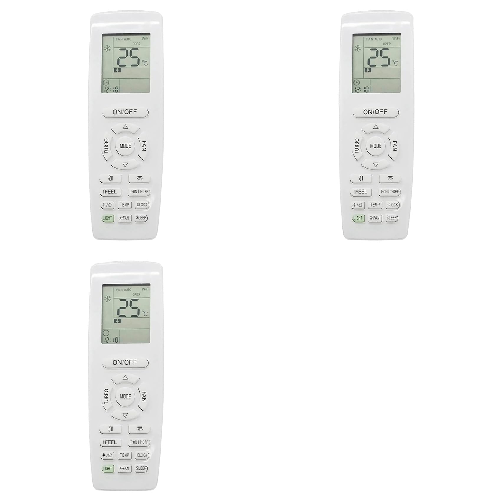 Vjsujehgy 3X YAP1F Air Conditioner Remote Control for YAP1F Home Heating and Cooling Function Replacement Remote Control
