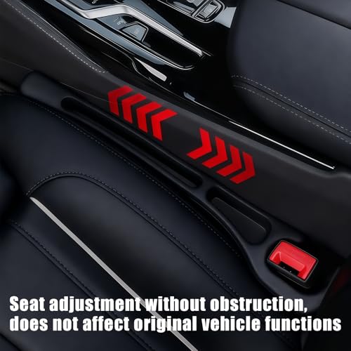image for MTABCTY Car Seat Gap Filler Organizer 2 PCS Black Universal Seat Gap P