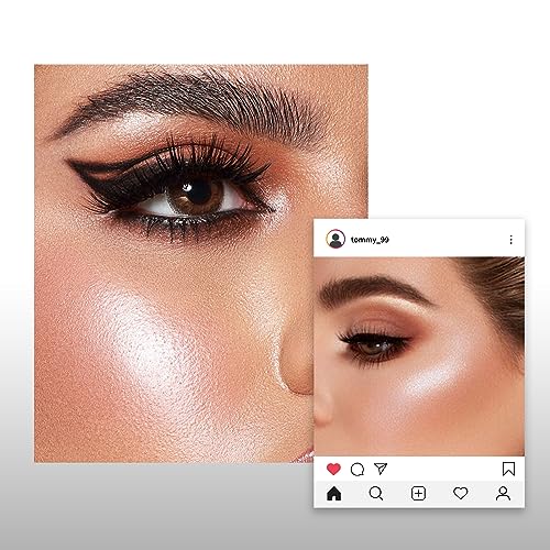 Liquid Highlighter Makeup,Shimmer Highlighter Stick,Liquid Bronzer,Natural Pink Shimmer Smooth Blendable, Body Shimmer Liquid Blush,Face Body Glow,bronze shimmer smooth blendable, face body glow - Image 8