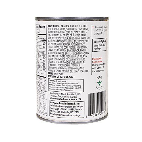 Loma Linda - Plant-Based Meat Substitutes (Big Franks, 3 pack) - Thumbnail 4