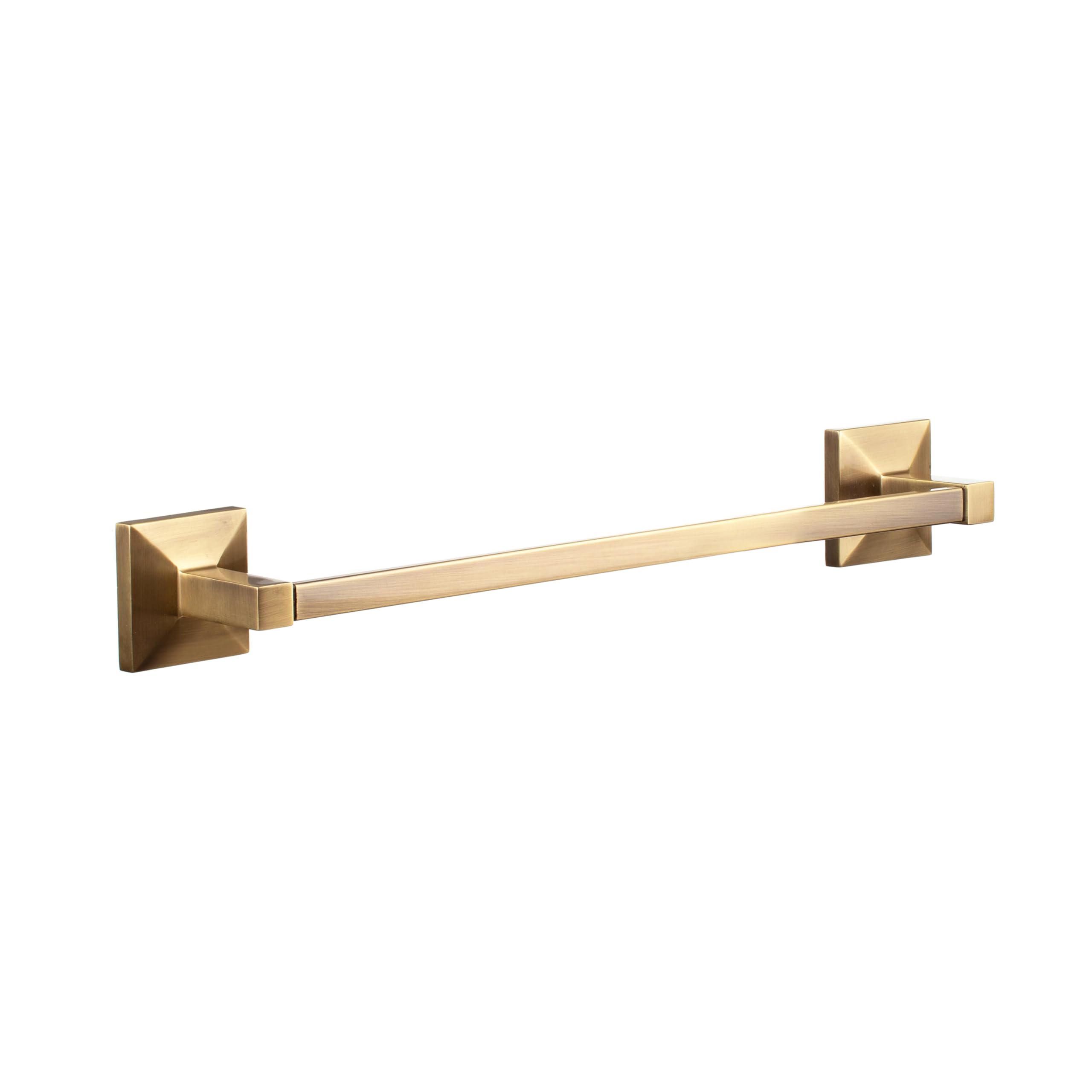 TATAY Bathroom Towel Rail No Drill or With Screws Medium | Includes Glue&Fix Adhesive Kit (Holds up to 5kg) and Screws | Stainless Steel | Modern Design | 6 x 6.5 x 45 cm - Iconik Model - Gold