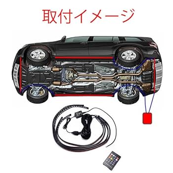 Amazon.co.jp: Wellvie 車 アンダーネオンLED ライト