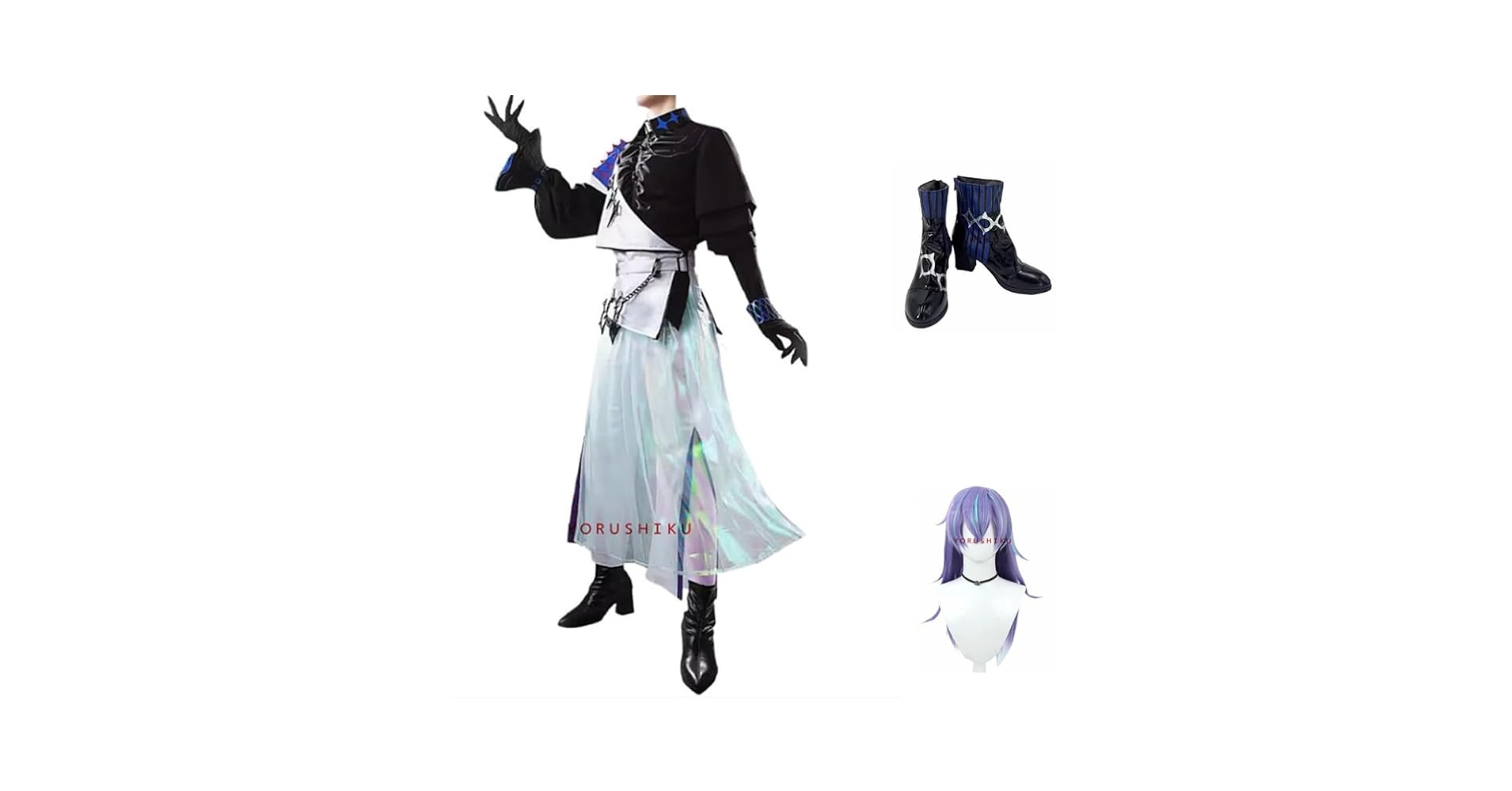 Amazon.co.jp: [CAIQISS] 星導ショウ コスプレ衣装+ウィッグ+ 靴