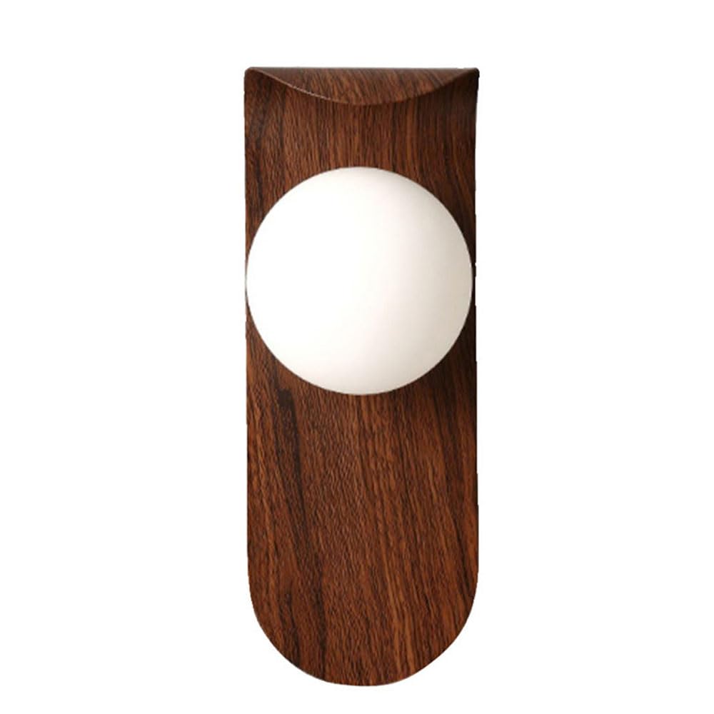 HEBXMF Spherical Roll Molding Lampshade Wall Light, Nordic Industrial Style Iron Wall Sconce, Hardwired Indoor Wall Lamp, Restaurant Living Room Corridor Decoration Light Fixtures