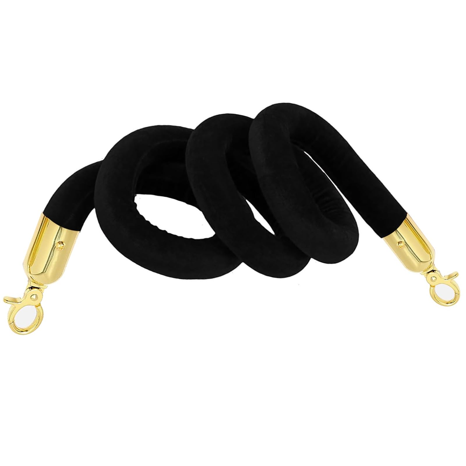Cuerda elástica ajustable multicolor con ganchos plateados, 213 pies (negro, 61 cm), perfecta para acampar al aire libre y asegurar equipo