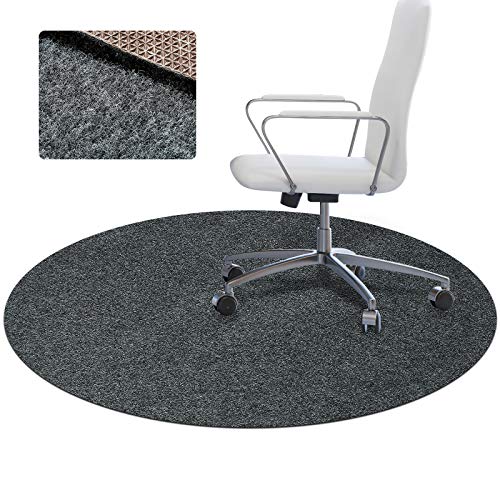 Office Chair Mat for Hardwood Floor 47 Diameter,1 5 Thick,Office Round Rug,Floor Mat for Office Chair Wood Floor,Indoor Mats for Rolling Chairs,Desk Mat,Computer Chair Mats,Rug Carpet (47 Circular)