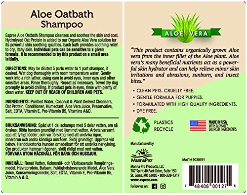 Espree Aloe Oatbath Medicated Shampoo(For Dogs Or Cats), 1 Gallon #TOP1