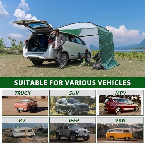 GEERTOP Car Side Awning with Storage
