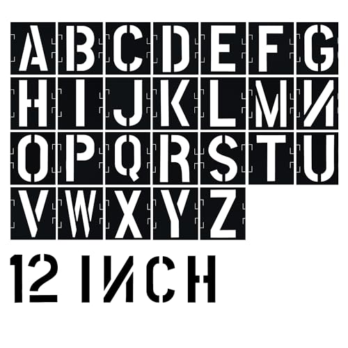 Pochoirs alphabet géants pour personnaliser la décoration de votre maison