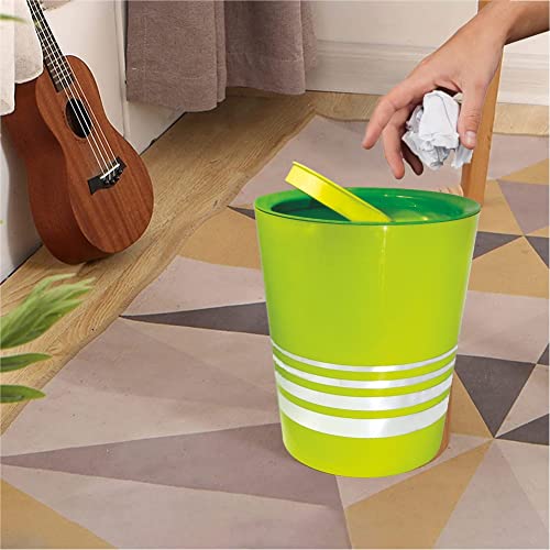 Image of Wonder Homeware Bingo Open Dustbin Set, 4 pc Dustbin 6 ltr, Green Color