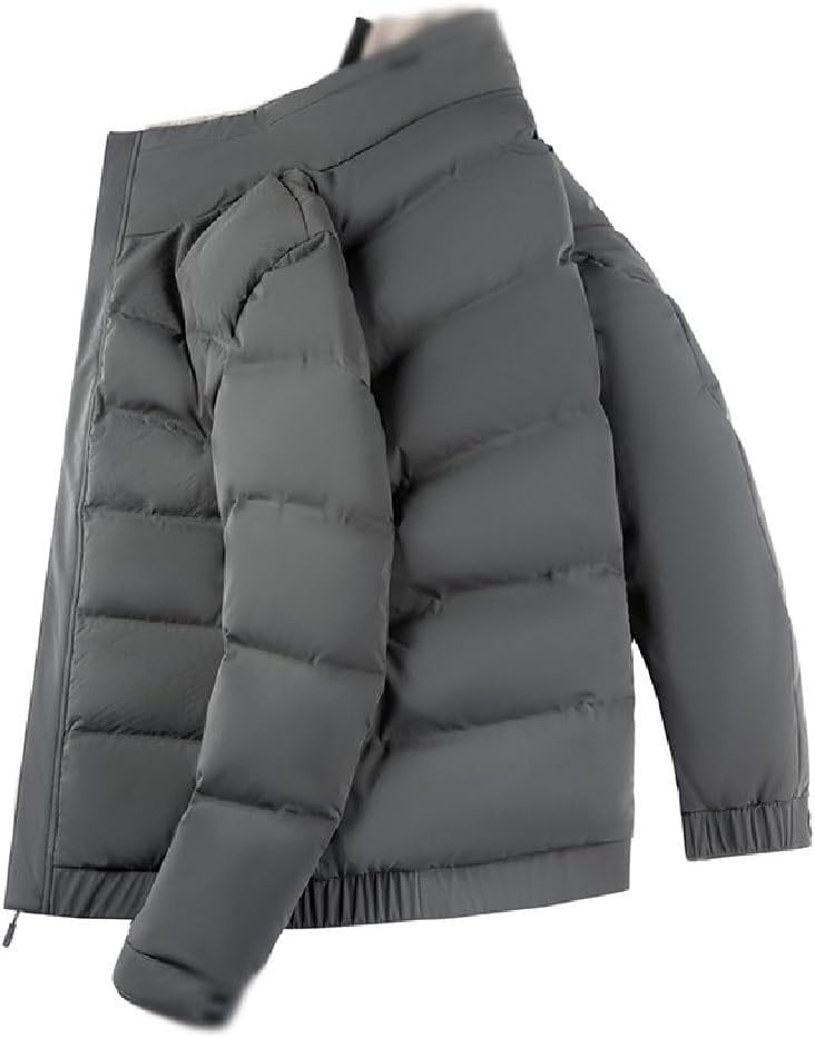 VIDI Down Jacket Men's Stand-up Collar Removable White Duck Father's Wear