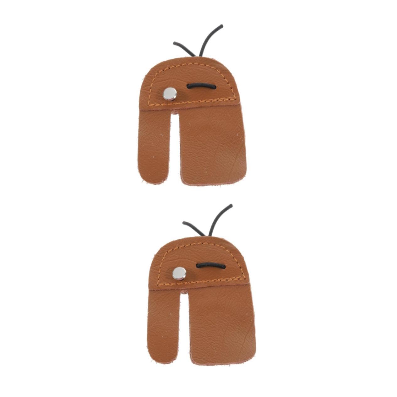 BESPORTBLE 2pcs Finger Tab for Double-Layer Protection Finger Cover Protective Gear Litchi Grain