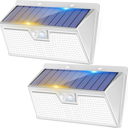 kolpop 318 LED Solar Outdoor Lights, IP65 Waterproof Motion Sensor