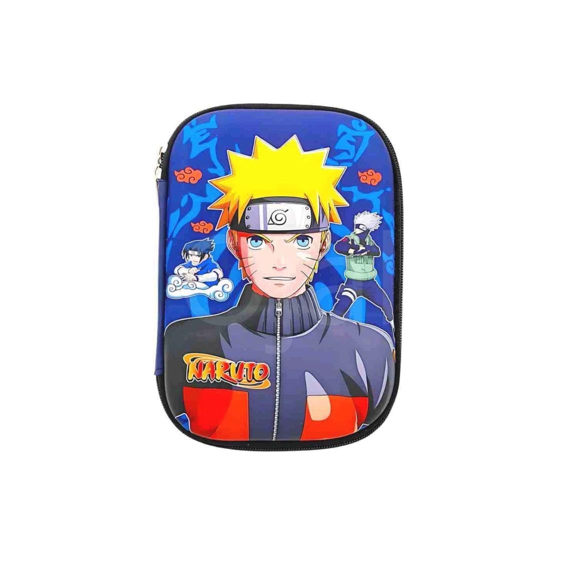 Kapalin Anime EVA Hardtop Pencil Box Anime Hard Shell Pencil Case, Blue Storage Pouch with Zipper Closure and Keyring, Big Pencil Case for School Supplies-image-17