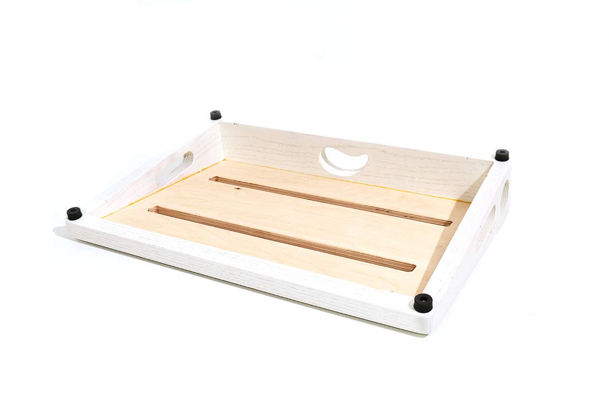 Ruach Arctic Hardwood Pedalboard i torba do przenoszenia, rozmiar 2,5