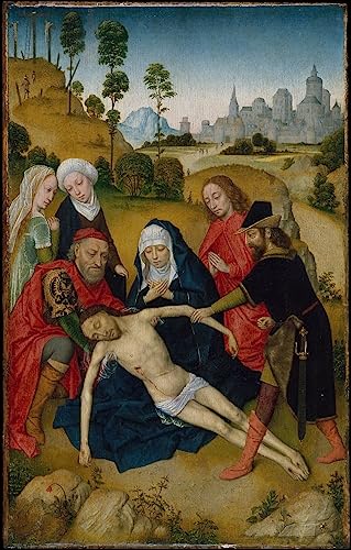 Art mural la lamentation de Simon Marmion pour la décoration murale du salon moderne 60x90cm