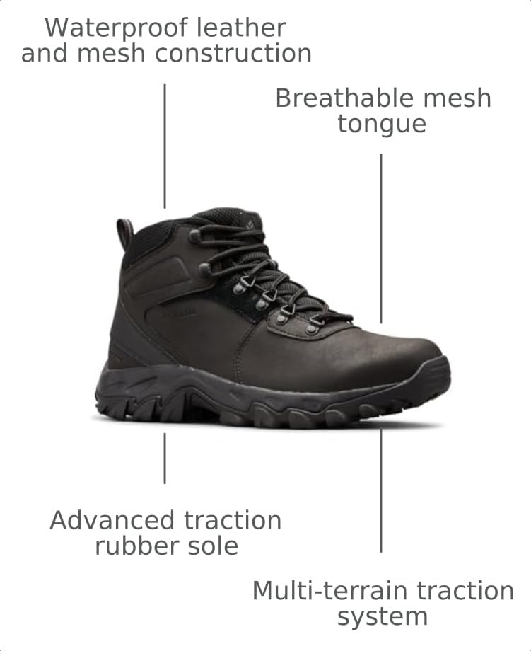 Image of Columbia Men's Newton Ridge Plus Ii Waterproof Hiking Shoe