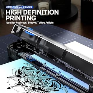 POLONO Portable Printer, D810 Inkless Bluetooth Thermal Printer Wireless for Travel, Compatible with iOS, Android, Laptop, Supports 8.5"x11" US Letter for Office, Car, Home, Black