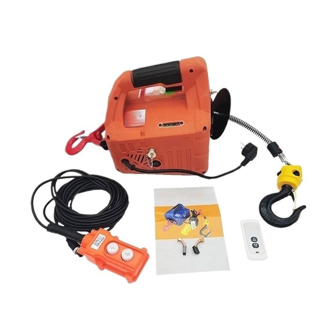 polipastos de cadena Cabrestante Eléctrico Portátil De Carga, Polipasto Tracción, Control Remoto/Control Cable, 220V/110V, Herramienta Elevación