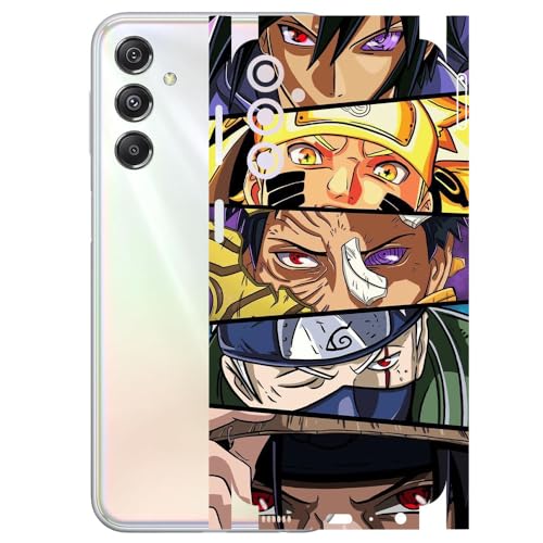 Image of AtOdds - Compatible for Samsung Galaxy M34 (5G) Mobile Back Skin Sticker - Rear Screen Guard Protector Film Wrap (Coverage - Back+Camera+Sides) (Design - Anime 38)
