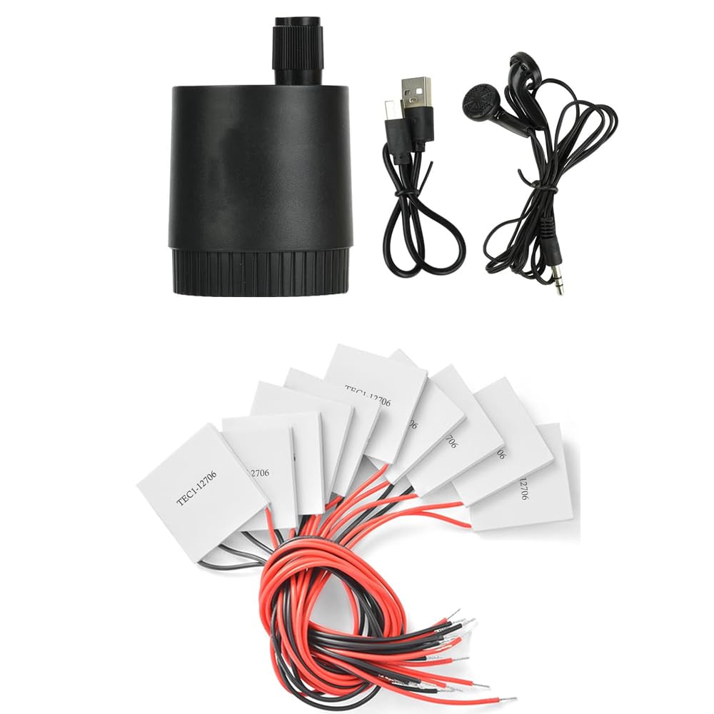 TEC1-12706 12V 60W 6A 40MMX40MM Heatsink Thermoelectric Cooler Cooling Peltier Plate Module 10pcs Compatible with Gaming Consoles/Devices