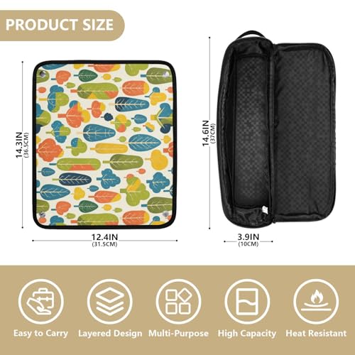 Bolsa de viaje para herramientas de cabello con tapete resistente al calor miniatura 4